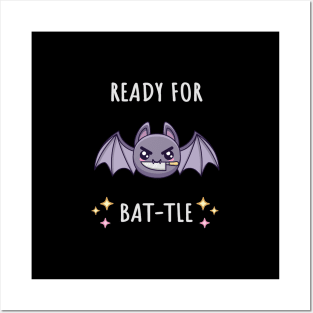 Halloween Motivational Bat - Dark Mode Posters and Art